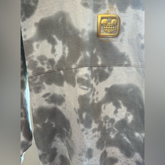 DISNEY TIE DYE GOLD CASTLE SPIRIT JERSEY - SMALL - Picture 9 of 9